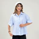 شومیز بغل گت دار پنبه راه راه ریتزی کد61668
