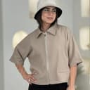 بامبر آستین کیمونو گاباردین کد61516