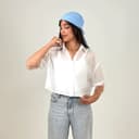 شومیز کراپ یقه مردانه ریتزی کد61616